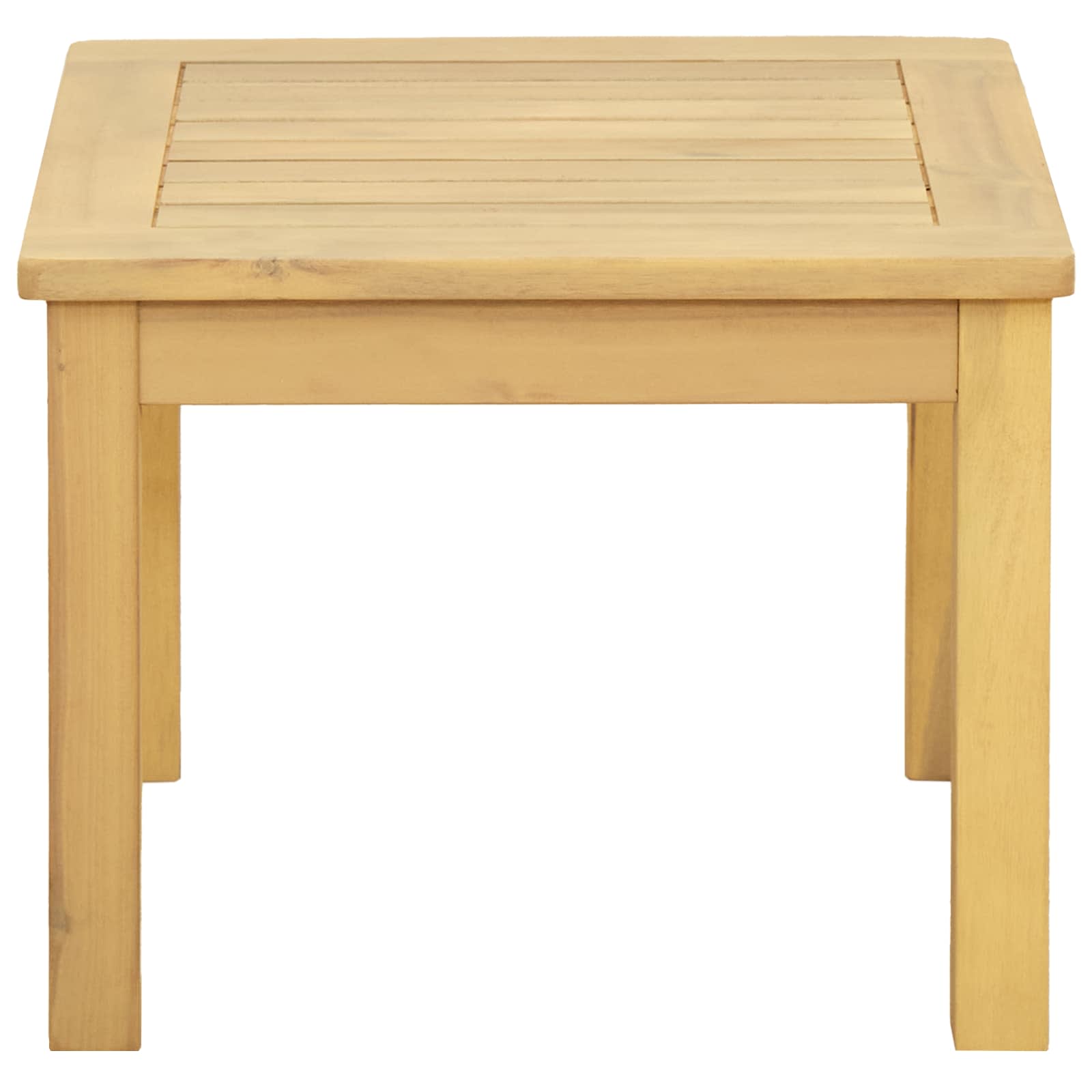 Kaffeebord Ljus Akacia 45 X 45 X 36 Cm Massivt Akaciaträ