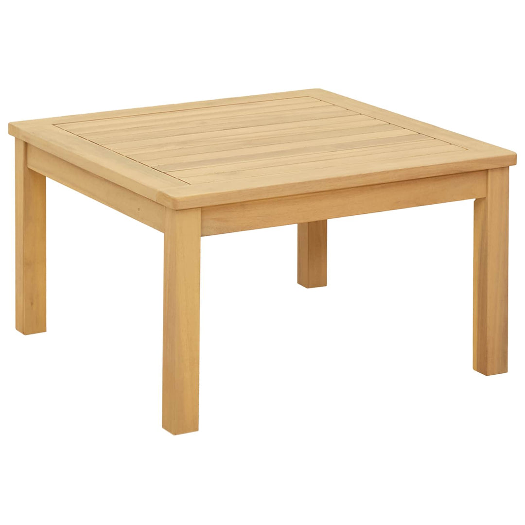Kaffeebord Ljus Akacia 60 X 60 X 36 Cm Massivt Akaciaträ