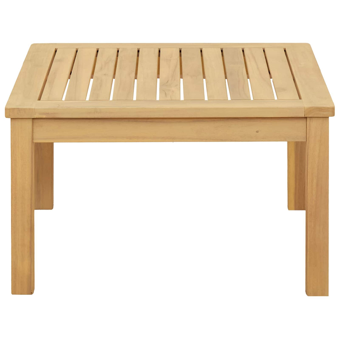 Kaffeebord Ljus Akacia 60 X 60 X 36 Cm Massivt Akaciaträ