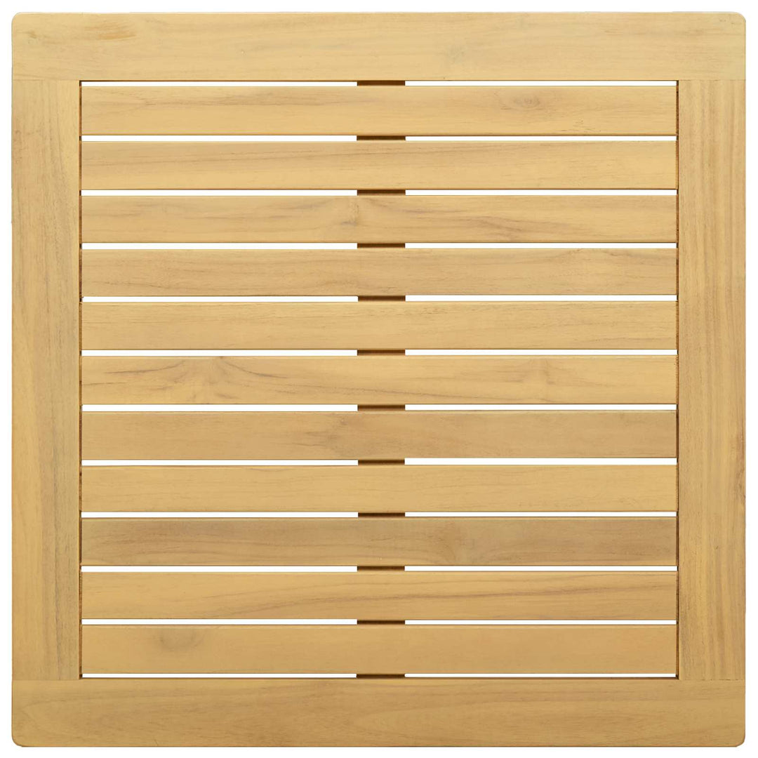 Kaffeebord Ljus Akacia 60 X 60 X 36 Cm Massivt Akaciaträ