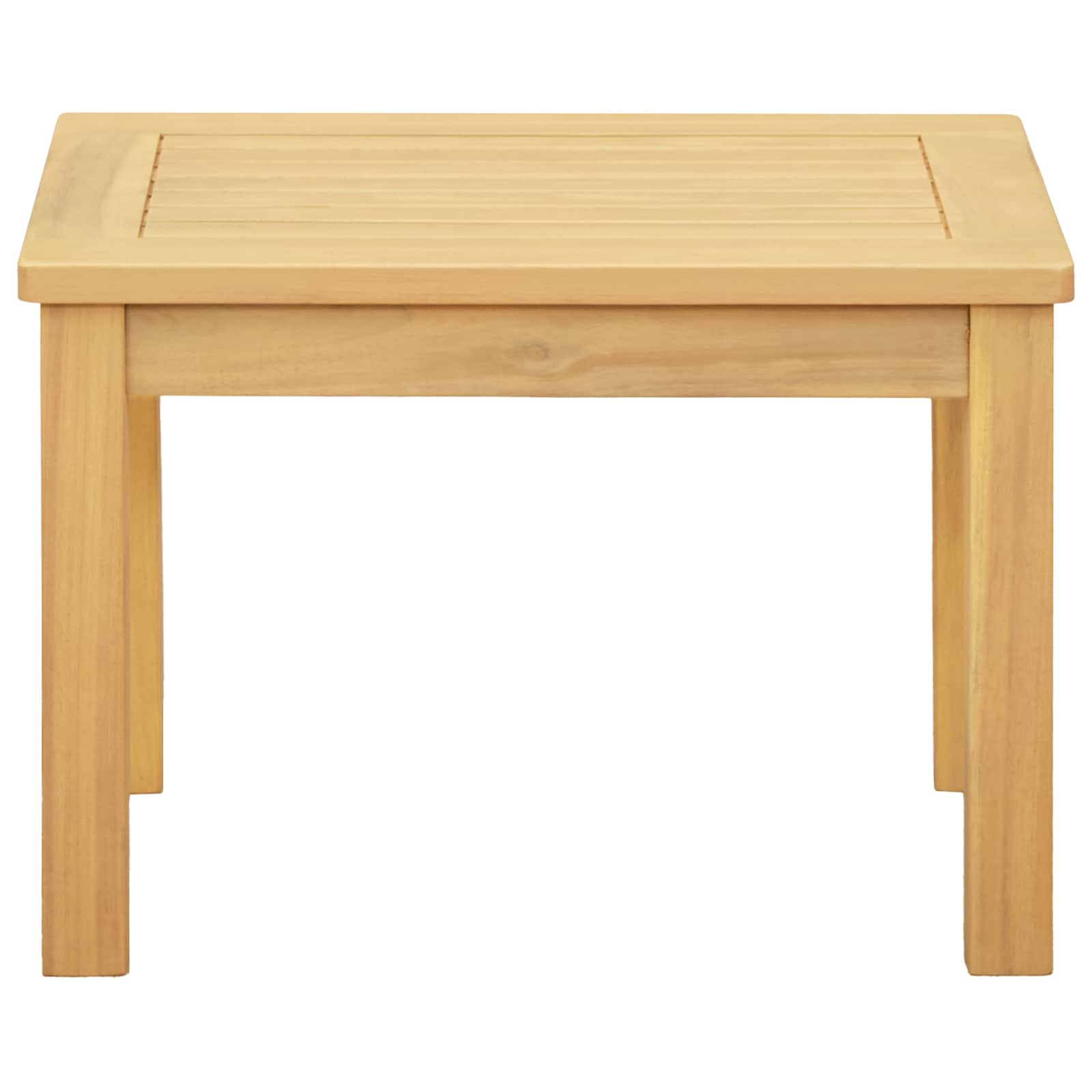 Kaffeebord Ljus Akacia 50 X 35 X 36 Cm Massivt Akaciaträ