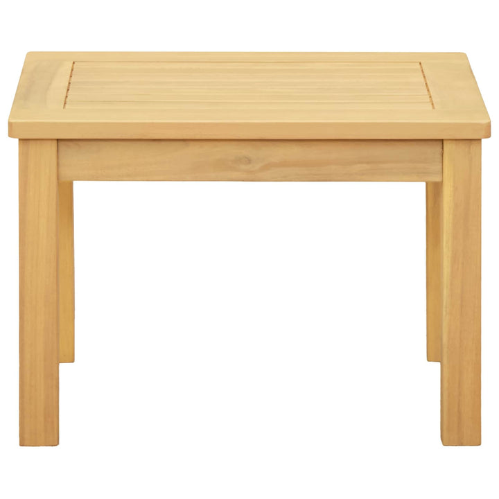 Kaffeebord Ljus Akacia 50 X 35 X 36 Cm Massivt Akaciaträ