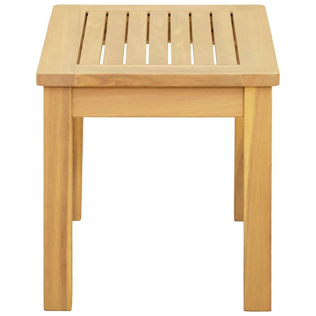Kaffeebord Ljus Akacia 50 X 35 X 36 Cm Massivt Akaciaträ