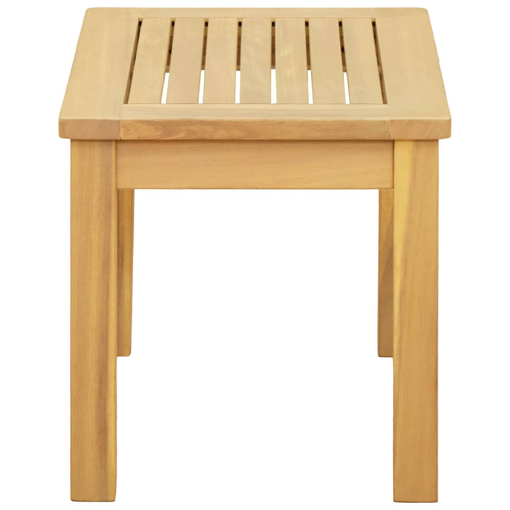 Kaffeebord Ljus Akacia 50 X 35 X 36 Cm Massivt Akaciaträ