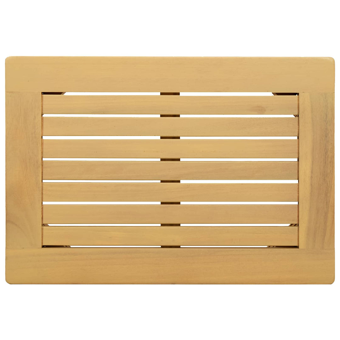 Kaffeebord Ljus Akacia 50 X 35 X 36 Cm Massivt Akaciaträ
