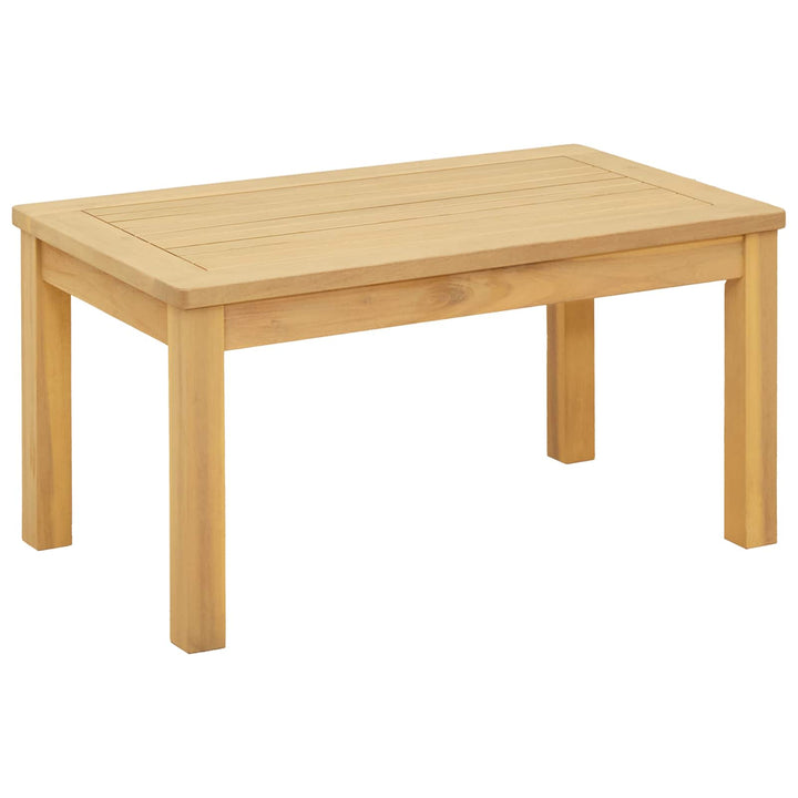 Kaffeebord Ljus Akacia 70 X 40 X 36 Cm Massivt Akaciaträ