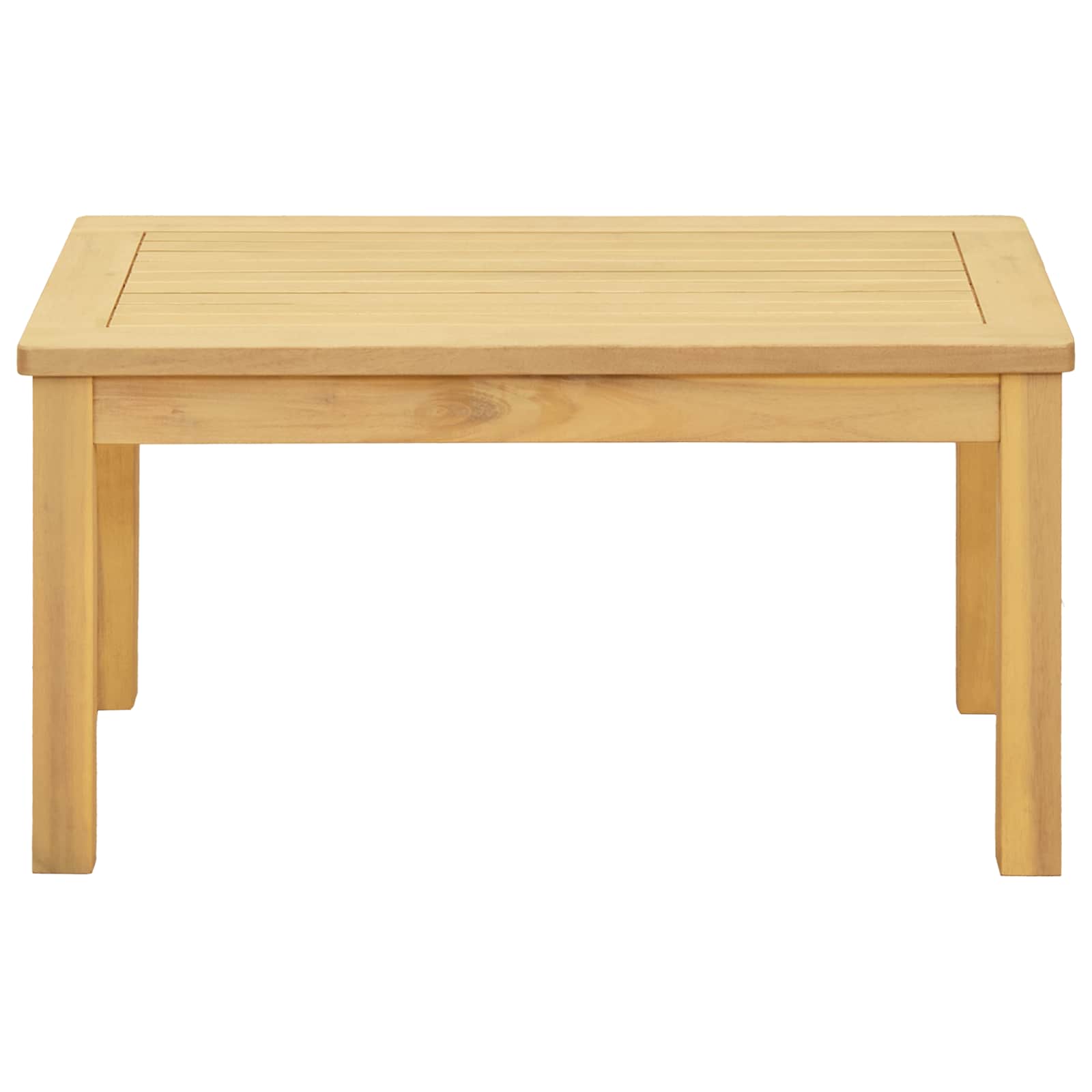 Kaffeebord Ljus Akacia 70 X 40 X 36 Cm Massivt Akaciaträ