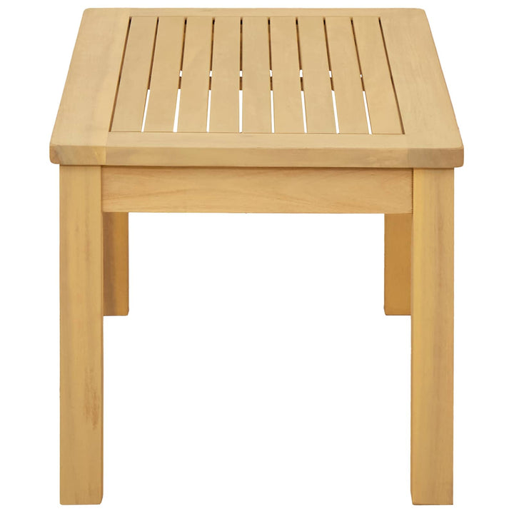 Kaffeebord Ljus Akacia 70 X 40 X 36 Cm Massivt Akaciaträ