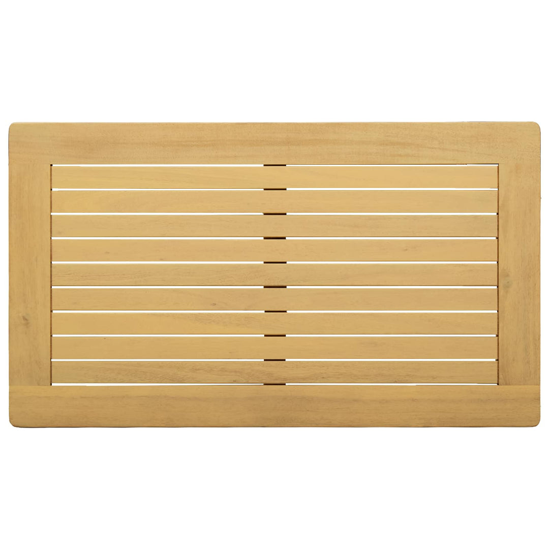 Kaffeebord Ljus Akacia 70 X 40 X 36 Cm Massivt Akaciaträ