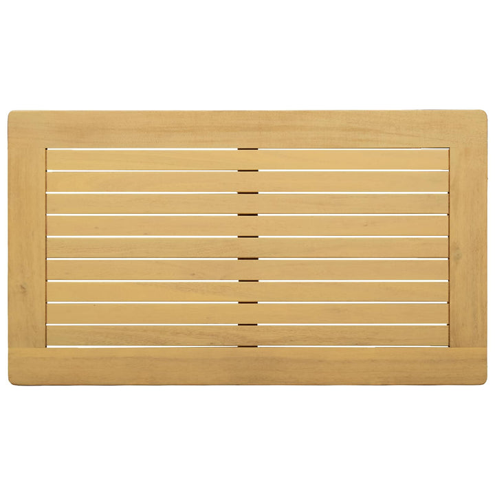Kaffeebord Ljus Akacia 70 X 40 X 36 Cm Massivt Akaciaträ