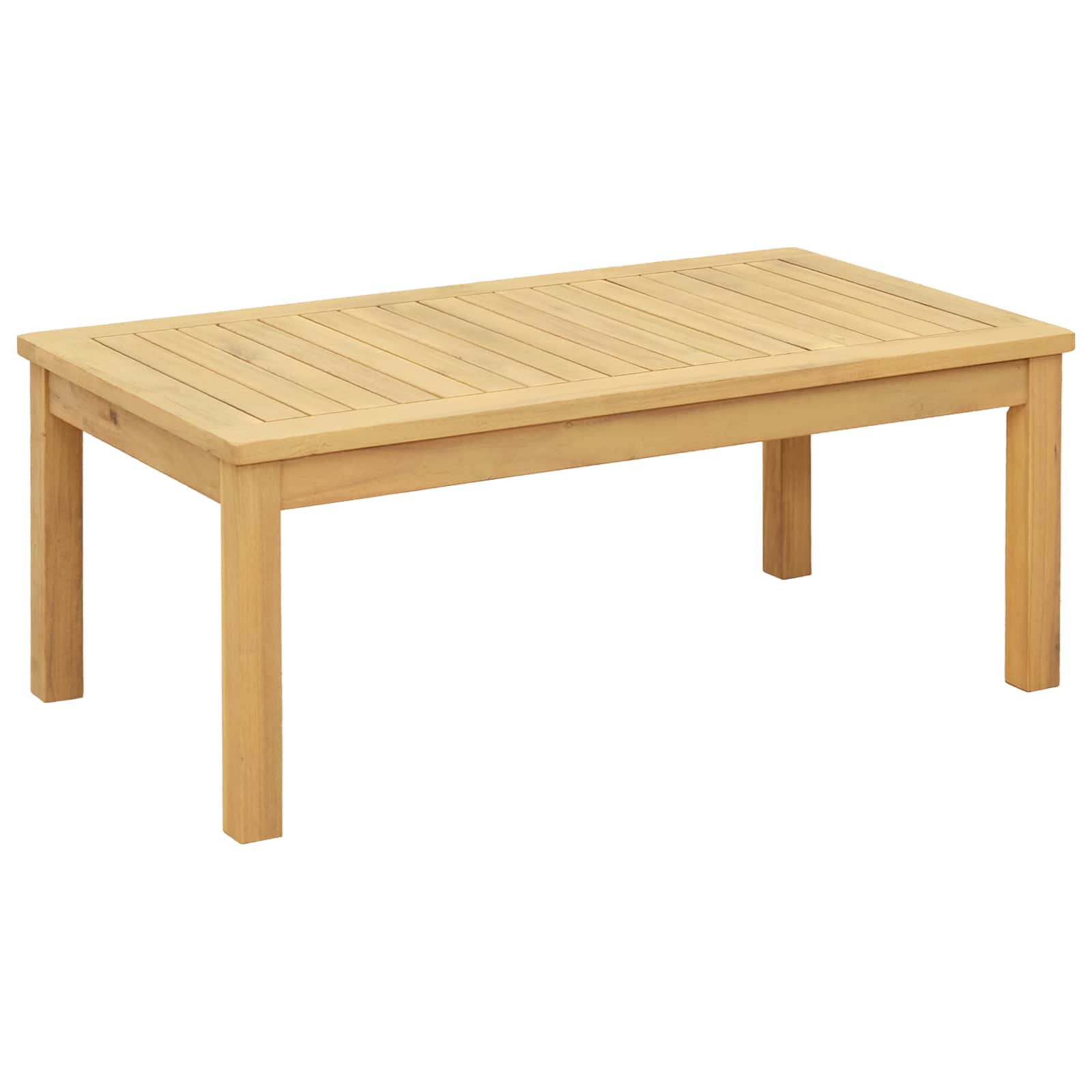 Kaffeebord Ljus Akacia 90 X 50 X 36 Cm Massivt Akaciaträ