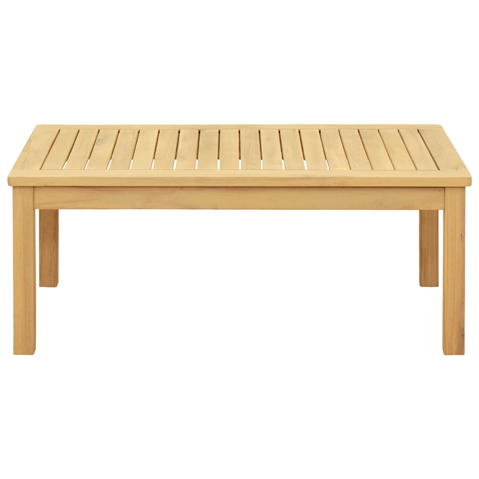 Kaffeebord Ljus Akacia 90 X 50 X 36 Cm Massivt Akaciaträ