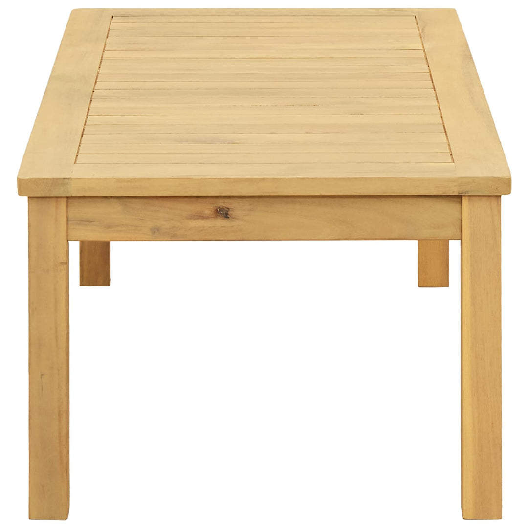 Kaffeebord Ljus Akacia 90 X 50 X 36 Cm Massivt Akaciaträ