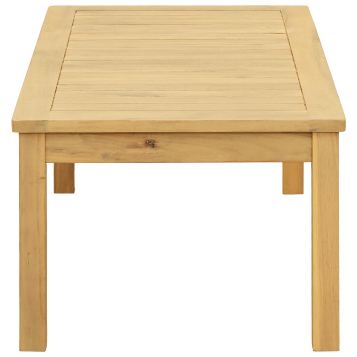 Kaffeebord Ljus Akacia 90 X 50 X 36 Cm Massivt Akaciaträ