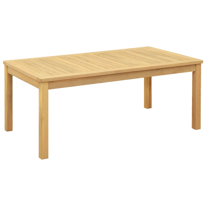 Kaffeebord Ljus Akacia 110 X 60 X 45 Cm Massivt Akaciaträ