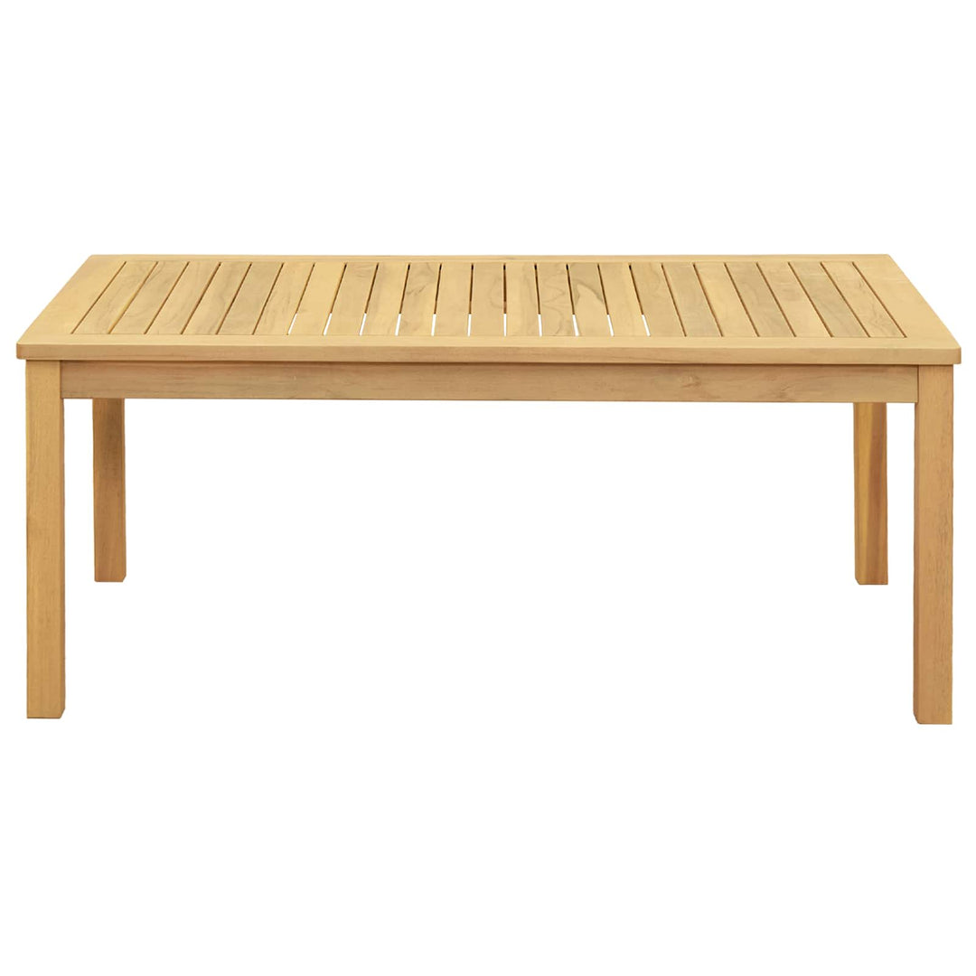 Kaffeebord Ljus Akacia 110 X 60 X 45 Cm Massivt Akaciaträ