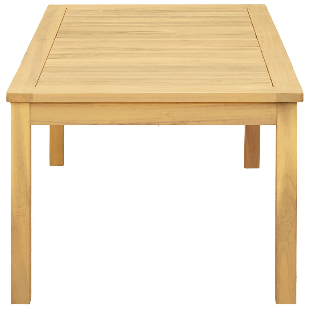 Kaffeebord Ljus Akacia 110 X 60 X 45 Cm Massivt Akaciaträ