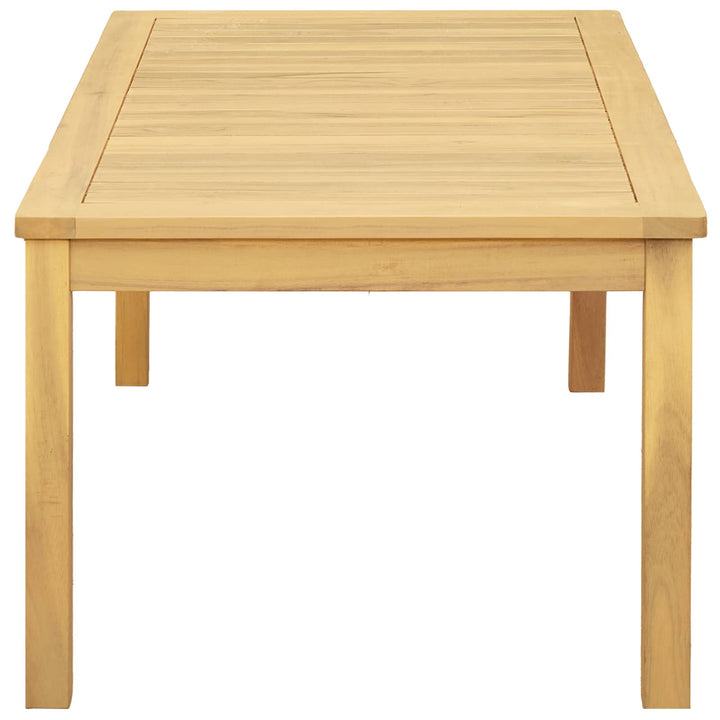 Kaffeebord Ljus Akacia 110 X 60 X 45 Cm Massivt Akaciaträ