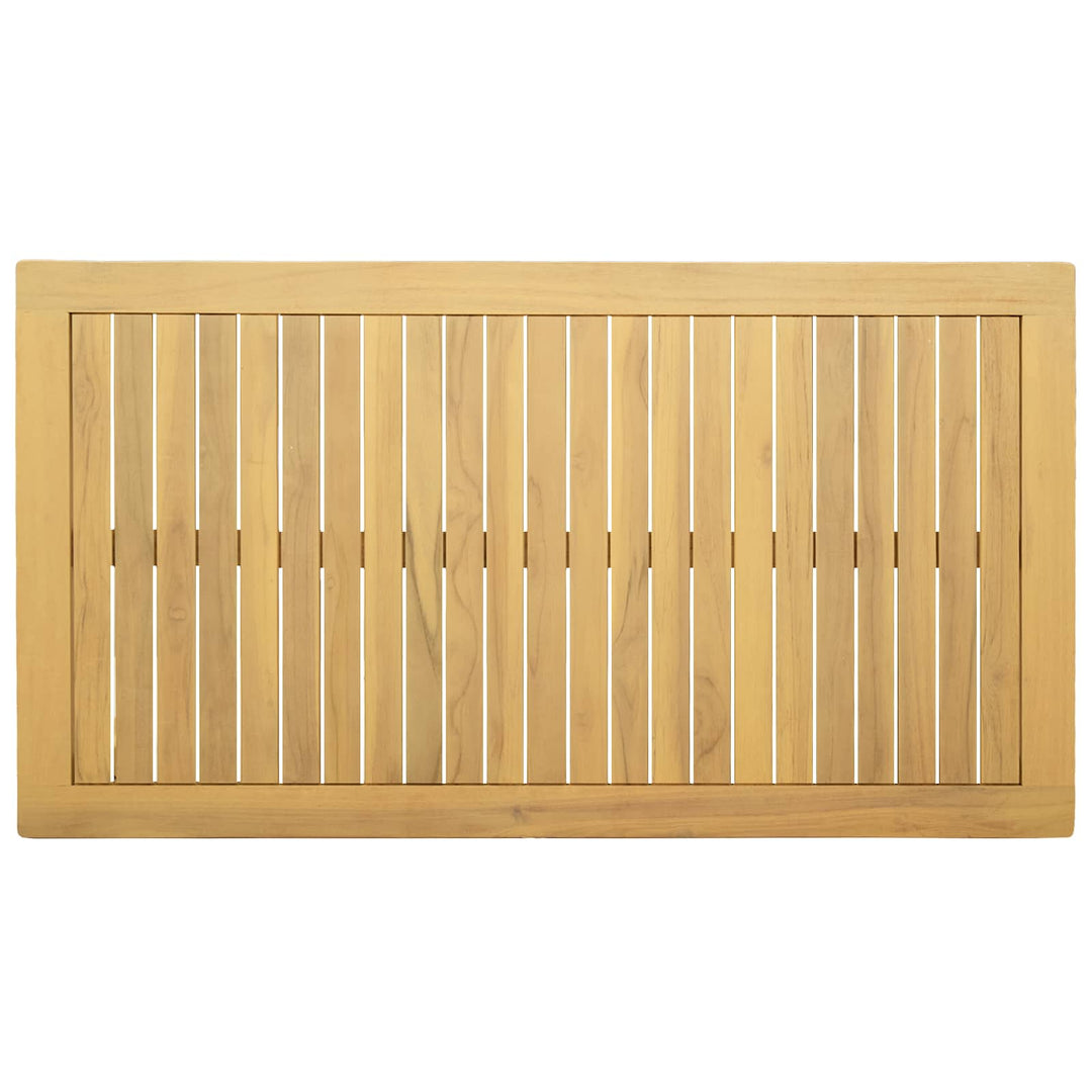 Kaffeebord Ljus Akacia 110 X 60 X 45 Cm Massivt Akaciaträ