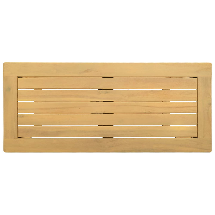 Trädgårdskonsolbord Med Lagring Ljus Akacia 80 X 35 X 75 Cm