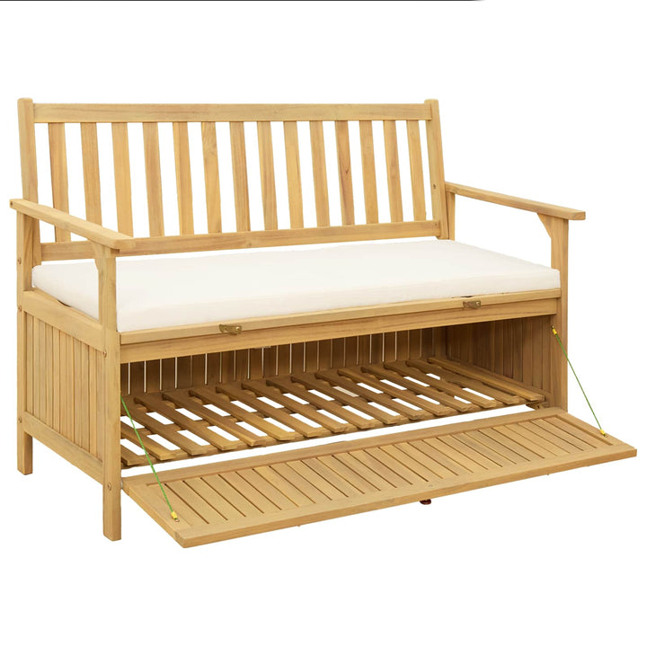 Förvaringsbänk 2 -Seater 120 X 63 X 84 Cm Rektangulär