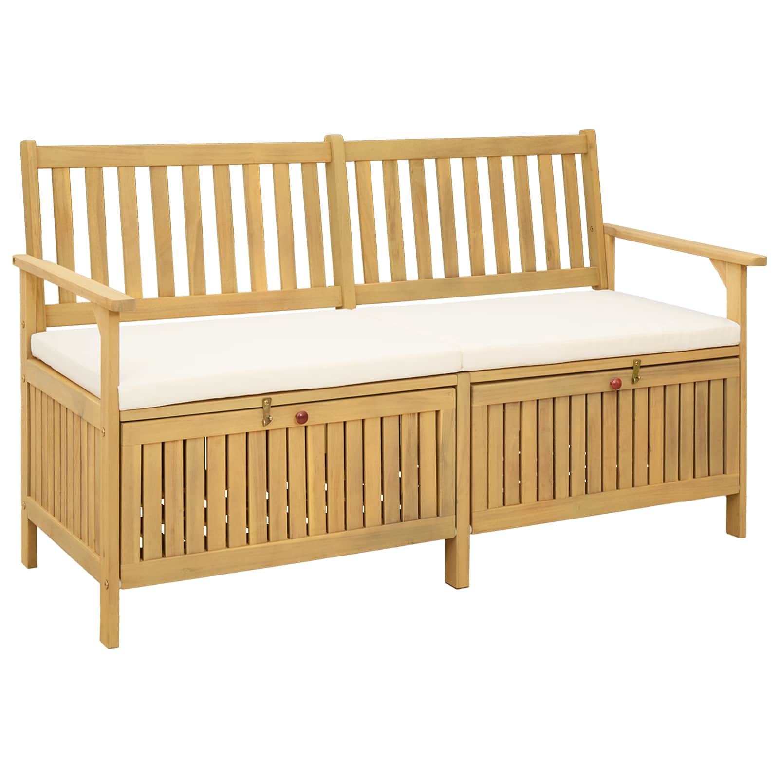 Förvaringsbänk 2 -Seater 148 X 63 X 84 Cm Rektangulär