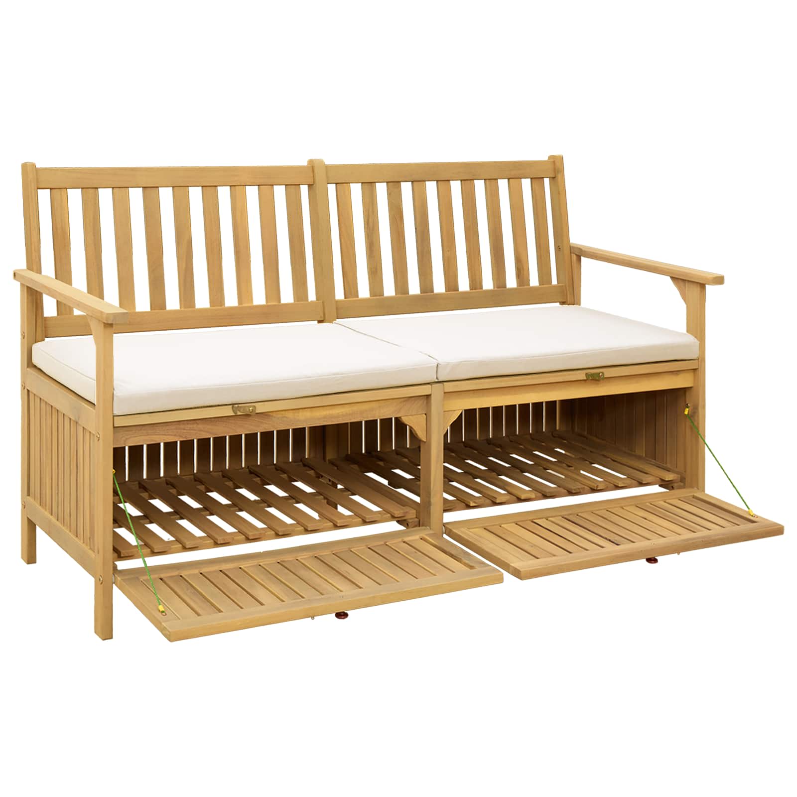 Förvaringsbänk 2 -Seater 148 X 63 X 84 Cm Rektangulär