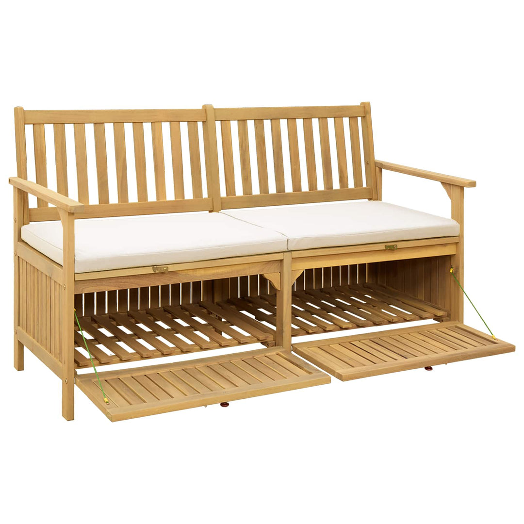 Förvaringsbänk 2 -Seater 148 X 63 X 84 Cm Rektangulär