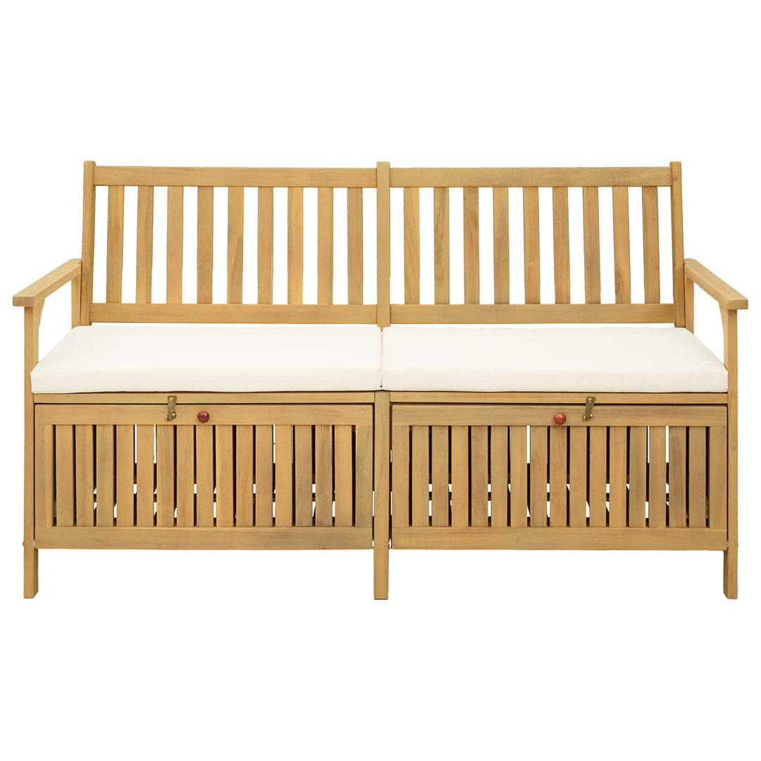 Förvaringsbänk 2 -Seater 148 X 63 X 84 Cm Rektangulär