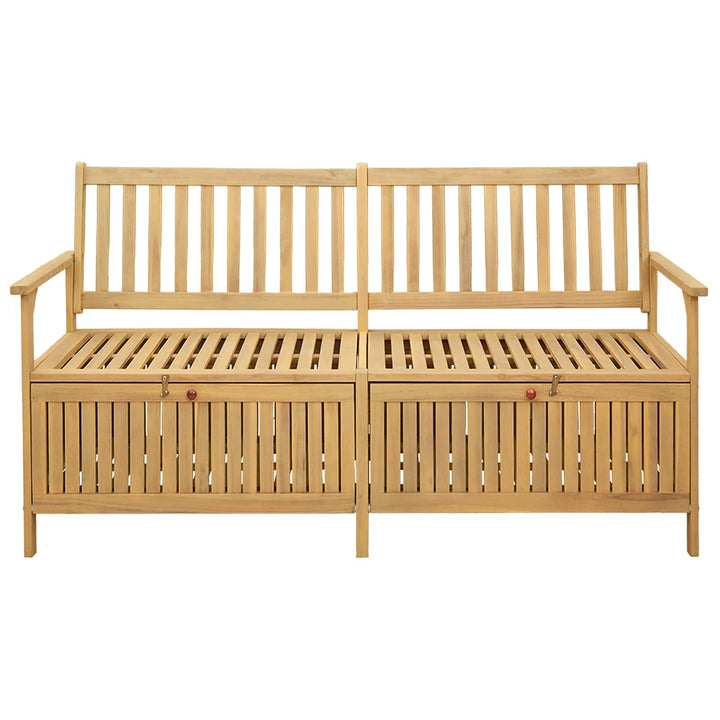 Förvaringsbänk Med Lagring 170 X 63 X 84 Cm Massiv Akacia