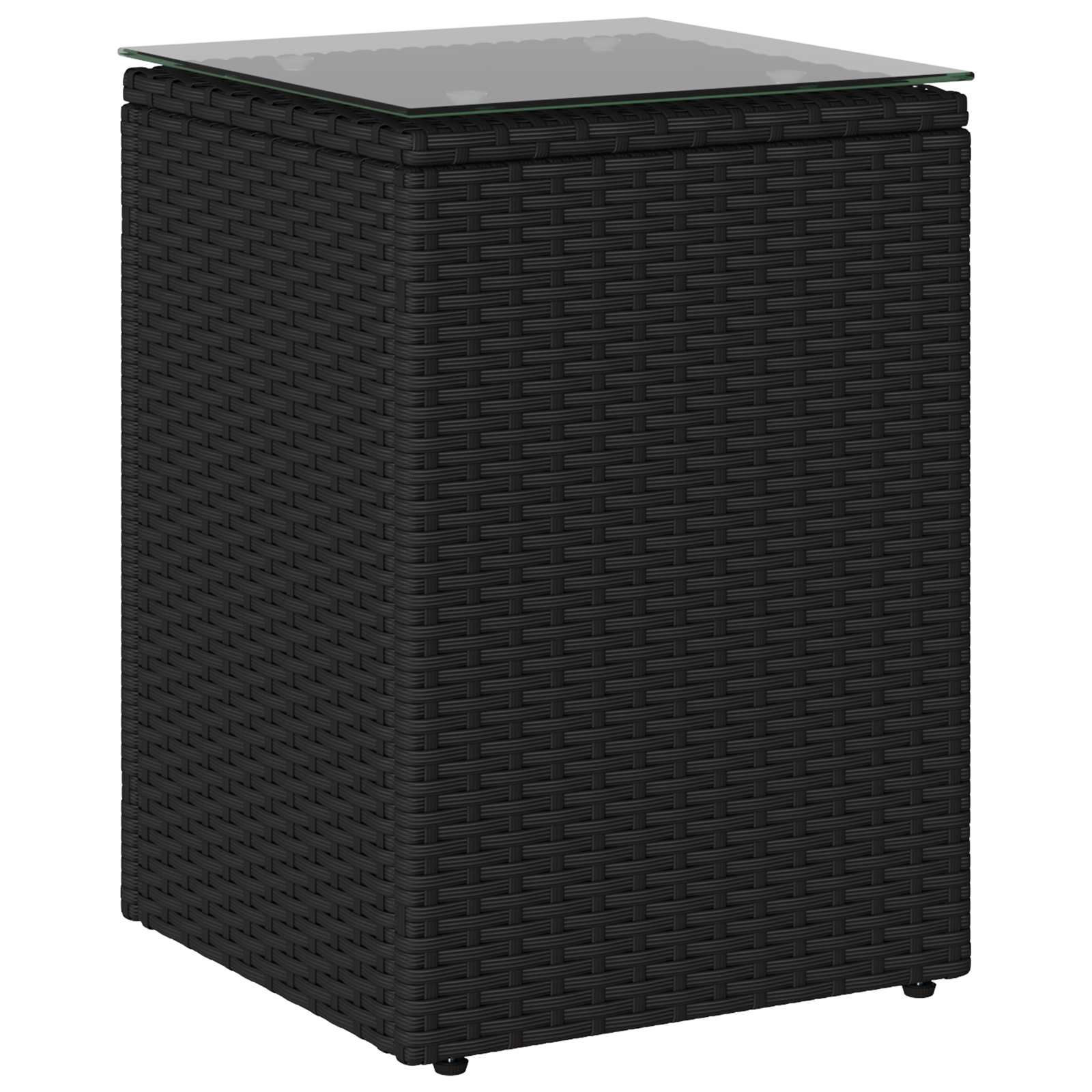 Sidobord Svart 35 X 35 X 70 Cm Konstrotting