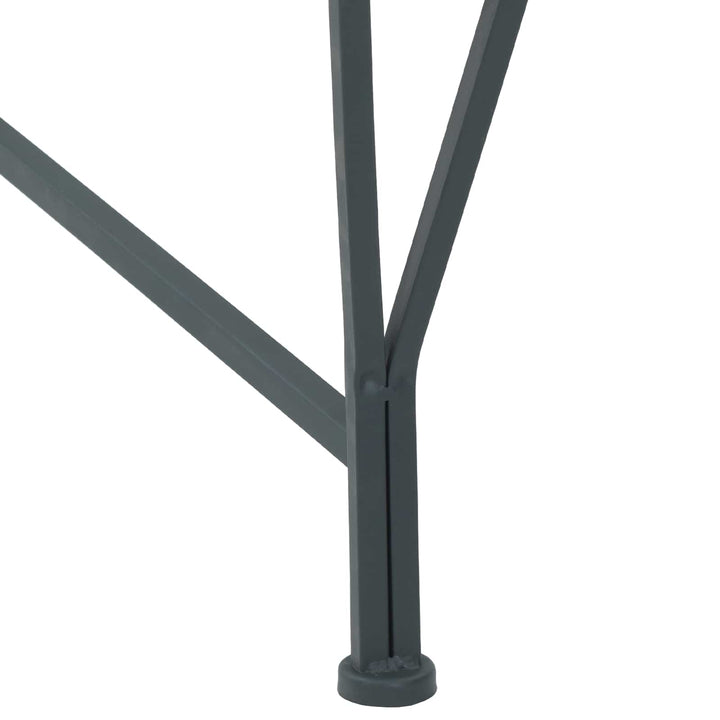 Trädbänk 8-Antal Sittplatser Ø 160 X 44 Cm Stål Silvergrå Rund