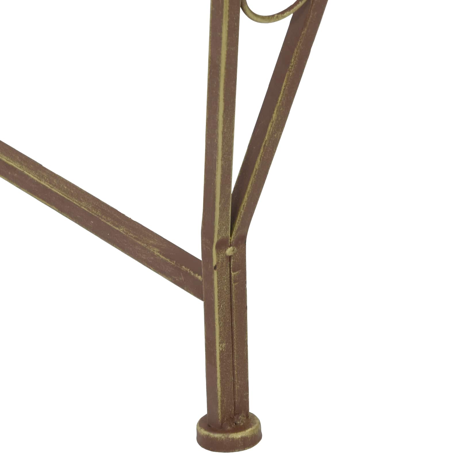 Trädbänk 4-Antal Sittplatser 160 X 80 X 89 Cm Stål Antikbrun