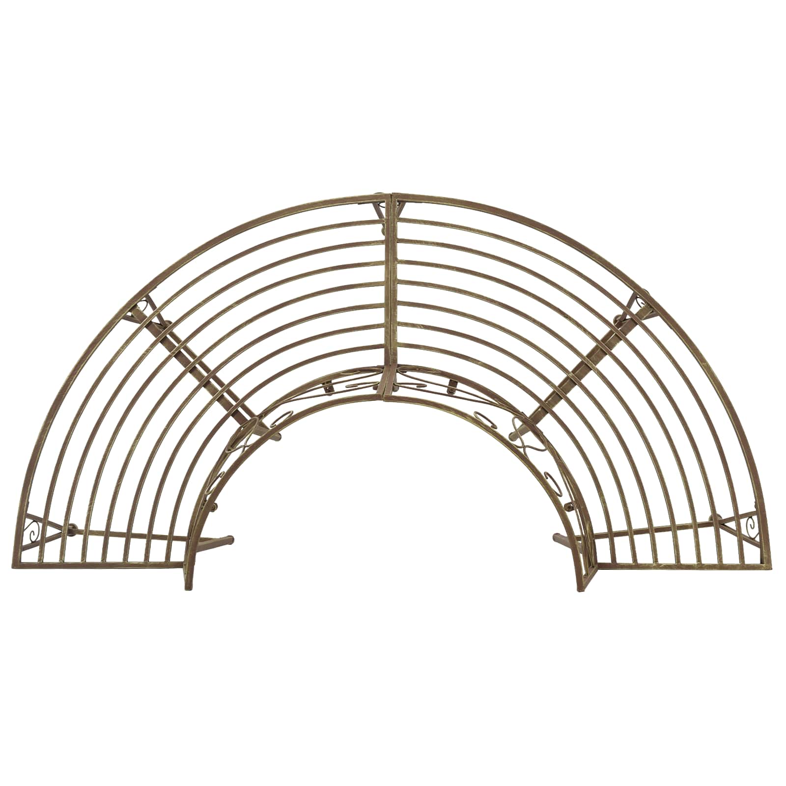 Trädbänk 4-Antal Sittplatser 160 X 80 X 89 Cm Stål Antikbrun