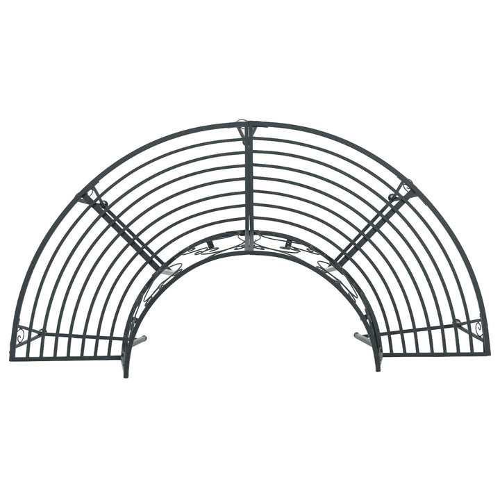 Trädbänk 4-Antal Sittplatser 160 X 80 X 89 Cm Stål Silvergrå