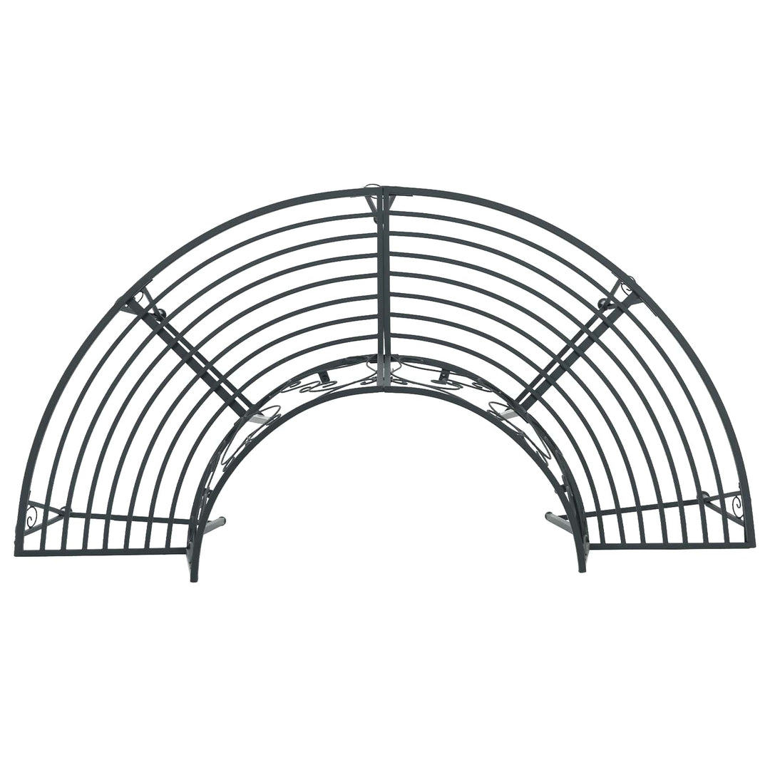 Trädbänk 4-Antal Sittplatser 160 X 80 X 89 Cm Stål Silvergrå