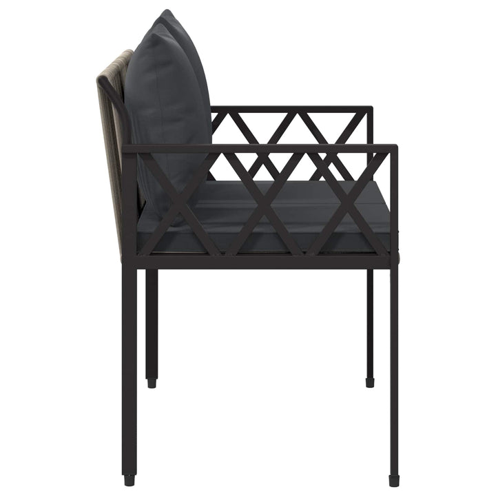 Utomhusbänkar 2 -Seater 116 X 56 X 75 Cm Konstrotting