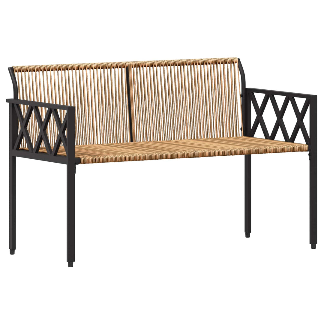 Utomhusbänkar 2 -Seater 116 X 56 X 75 Cm Konstrotting
