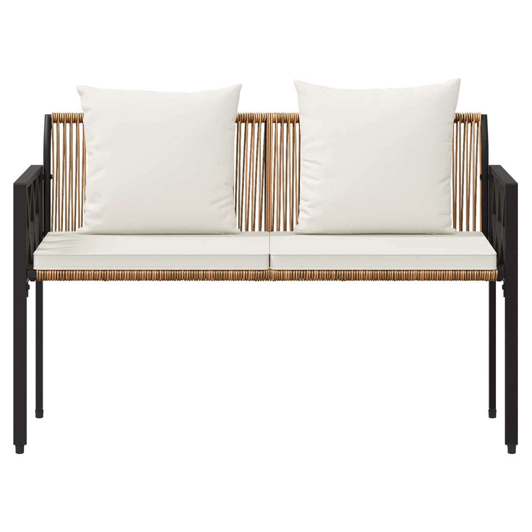 Utomhusbänkar 2 -Seater 116 X 56 X 75 Cm Konstrotting