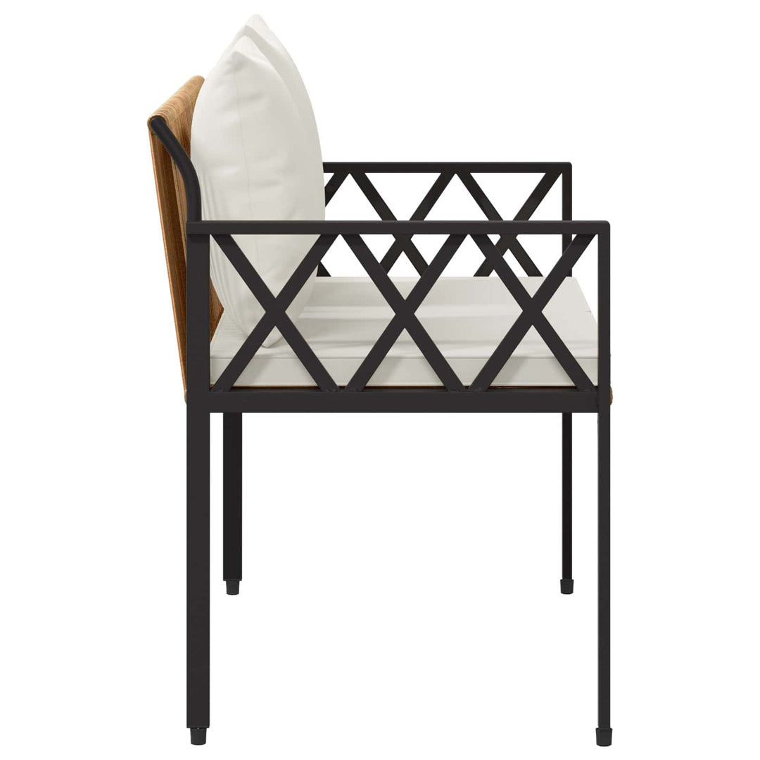 Utomhusbänkar 2 -Seater 116 X 56 X 75 Cm Konstrotting