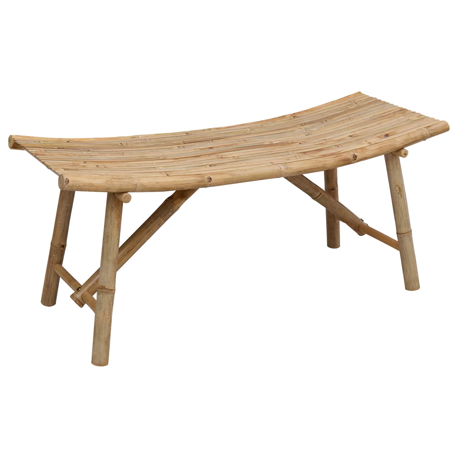 Trädgårdsbänk Naturfärg 110 X 45 X 50 Cm Bambus