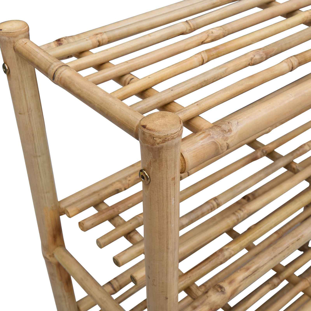 Skoställ 88 X 27 X 80 Cm Bambu Naturlig