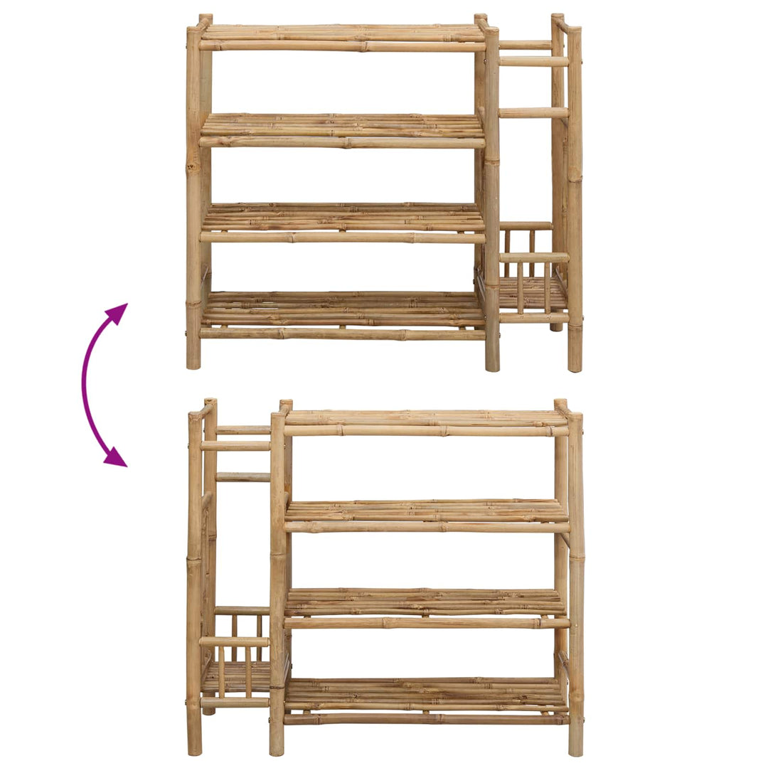 Skoställ 88 X 27 X 80 Cm Bambu Naturlig