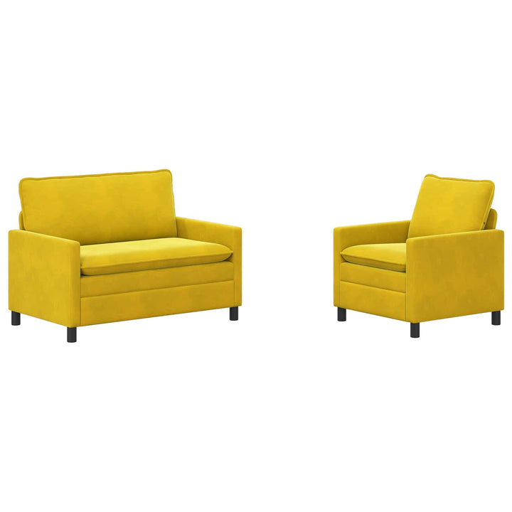 Soffset 2 Pcs Gul Sammet