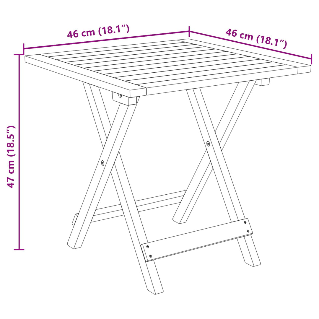 Reclining Och Fällbar Solstol 2 Pcs Naturlig Massivt Akaciaträ