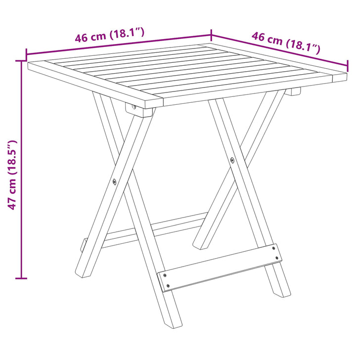 Reclining Och Fällbar Solstol 2 Pcs Naturlig Massivt Akaciaträ