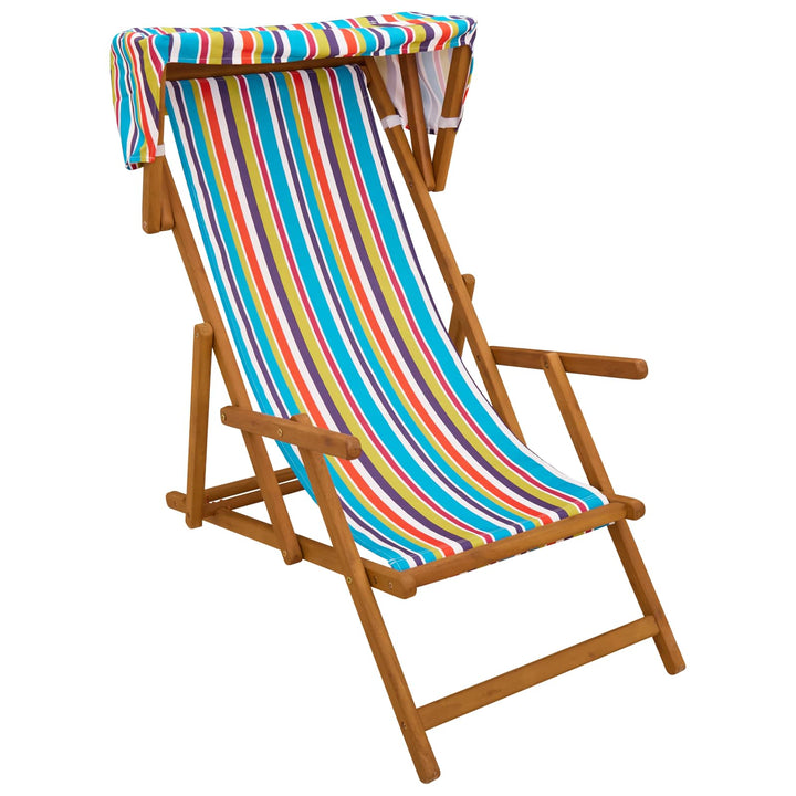 Deck Chair 4 Pcs 3 Position Massiv Eukalyptus Trä