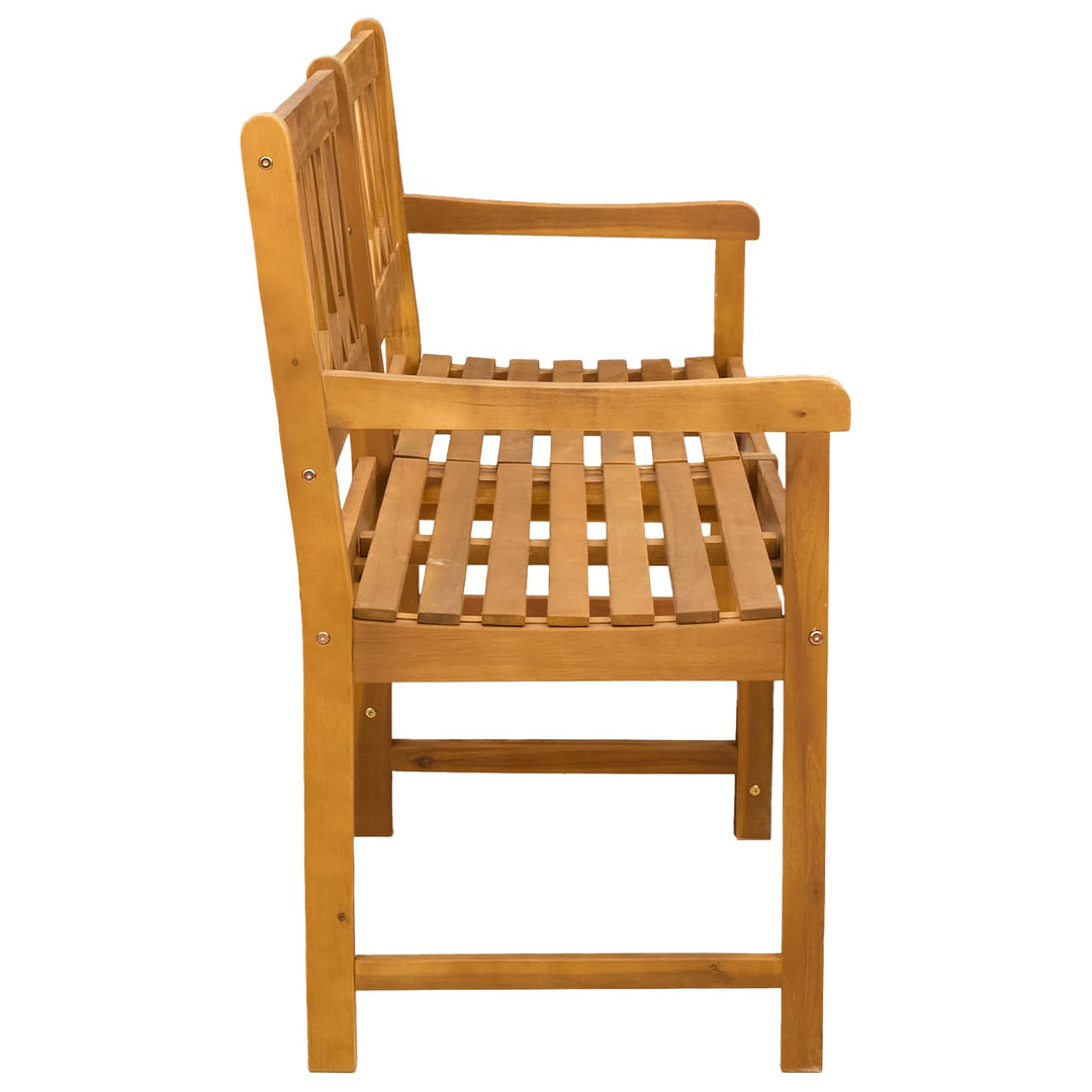 Utomhusbänk Naturlig 150 X 55,5 X 90 Cm Massivt Akaciaträ