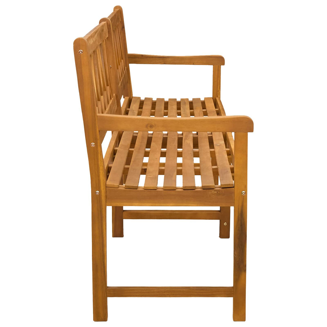 Utomhusbänk Naturlig 180 X 55,5 X 90 Cm Massivt Akaciaträ