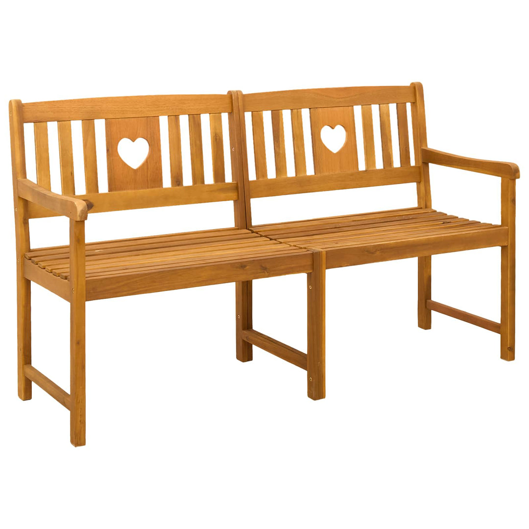 Utomhusbänk Naturlig 150 X 55,5 X 90 Cm Massivt Akaciaträ